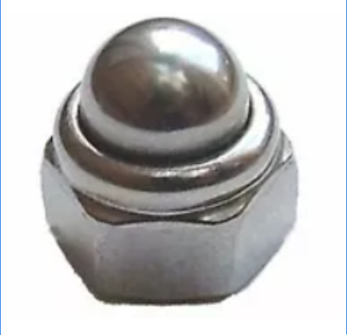 M8 Nylon Locking Dome Nut (A2 SS)
