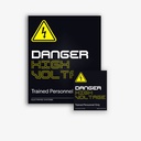 Danger High Voltage Sticker